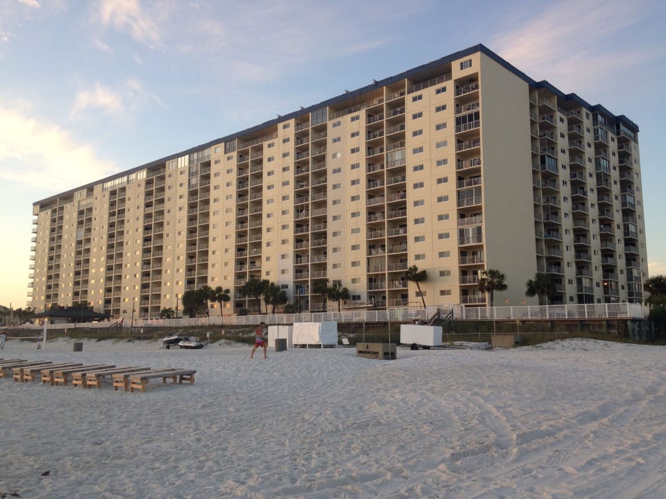 view from the beach