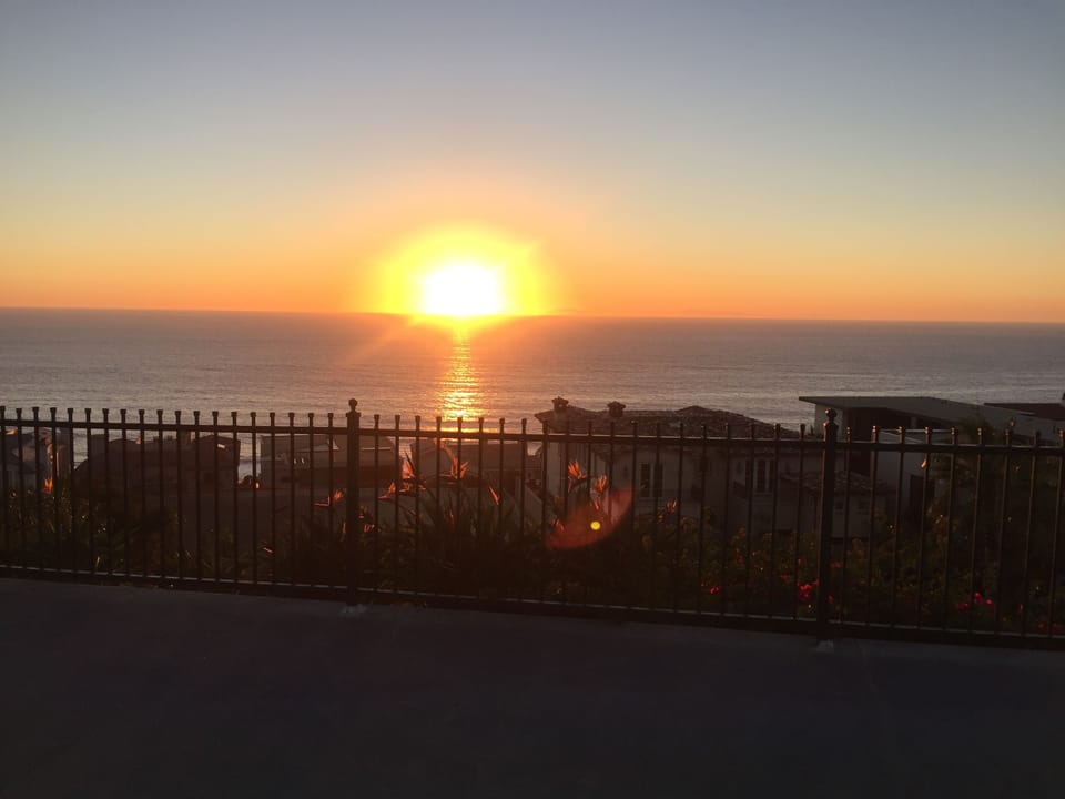 Sunset from strand beach