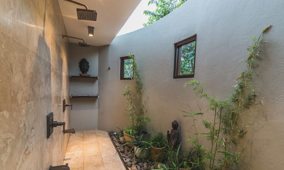 Master Shower - Indoor Outdoor Paradise