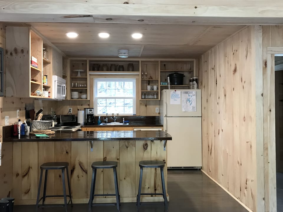 Fully stocked camp kitchen!