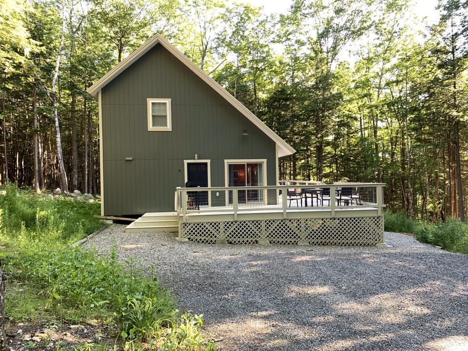 View from the side and entrance into the camp.