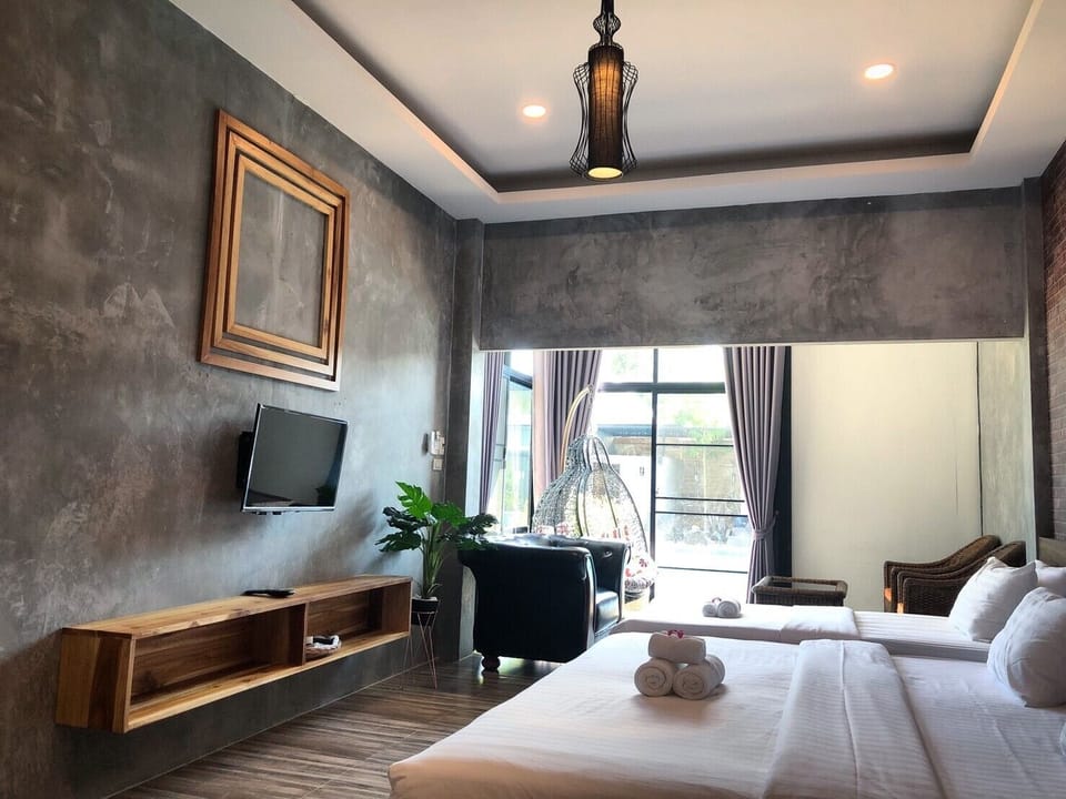 Pool Villa Triple Bed | 1 bedroom, premium bedding, down comforters, minibar