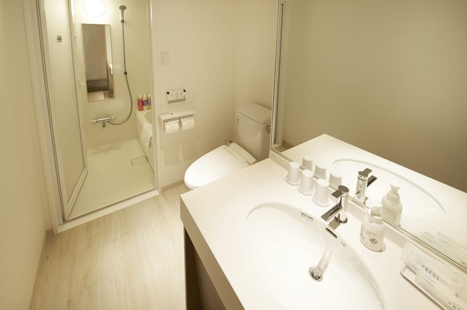 [Non-Smoking] Triple | Bathroom | Combined shower/tub, free toiletries, hair dryer, slippers