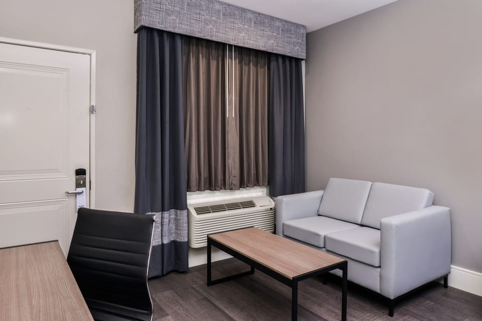 Standard Suite, 1 King Bed | Desk, blackout drapes, iron/ironing board, free WiFi