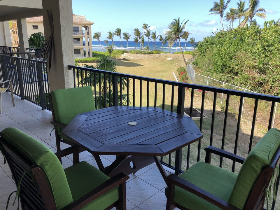 View from gallery of the beachfront 