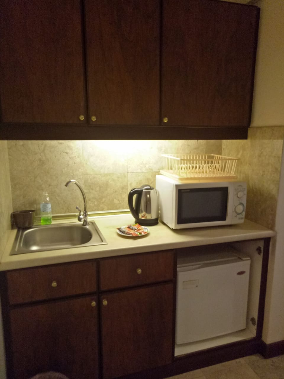 Standard Studio Suite | Private kitchenette | Fridge, microwave, oven, electric kettle
