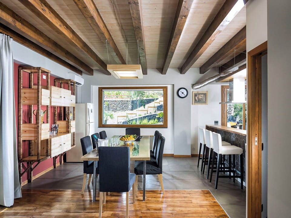 Bright dining area