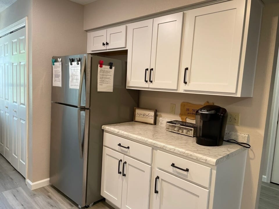 kitchen complete with coffee bar