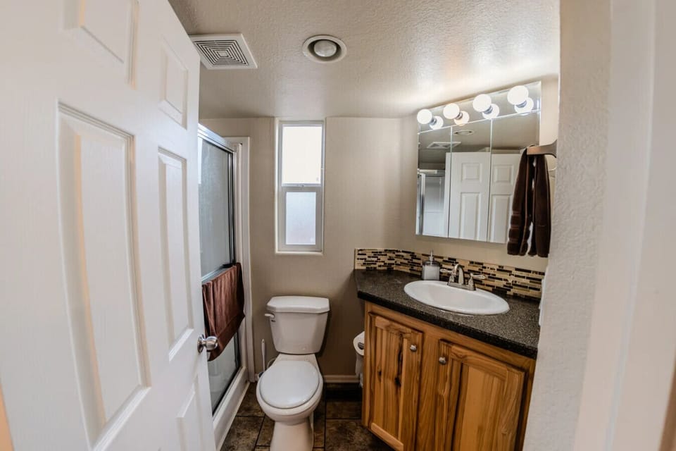 Bathroom with walk-in shower