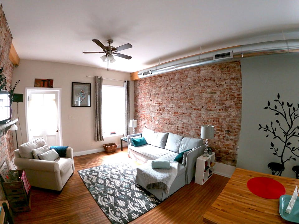 Living room view from kitchen