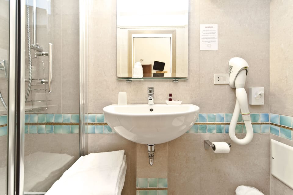 Free toiletries, hair dryer, towels
