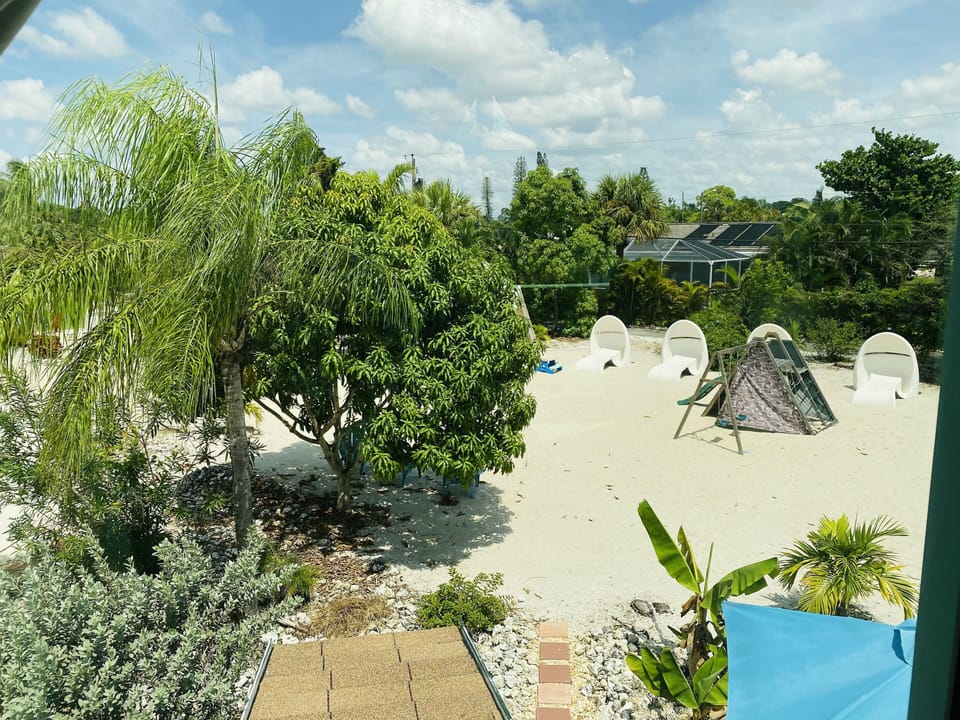 View from upstairs bedroom 