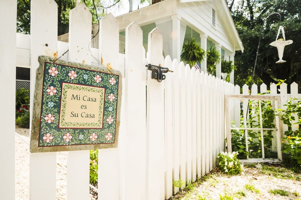 Entrance to the garden.
