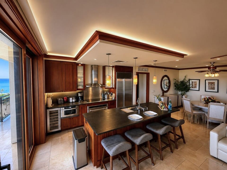 Open Concept Kitchen with large island