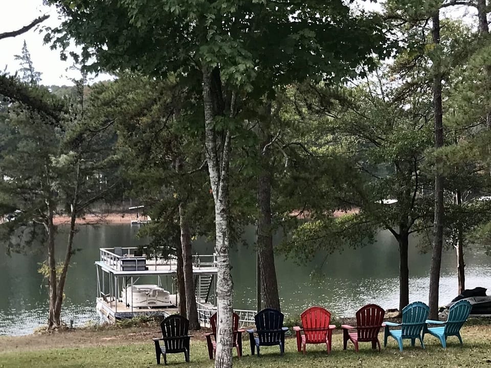 lake view from downstairs porch