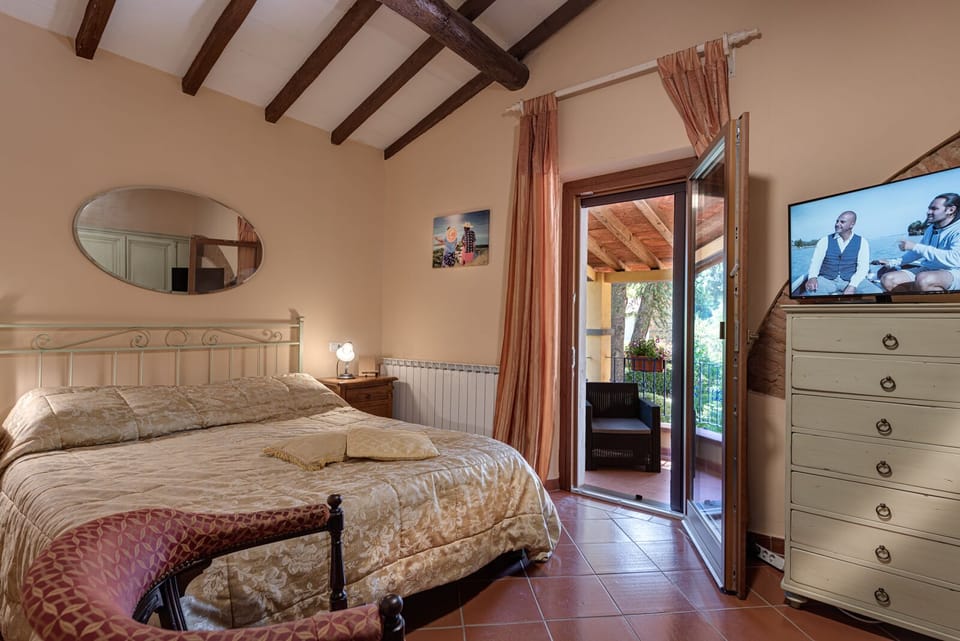 Superior double room with terrace/patio | Desk, blackout drapes, soundproofing, iron/ironing board