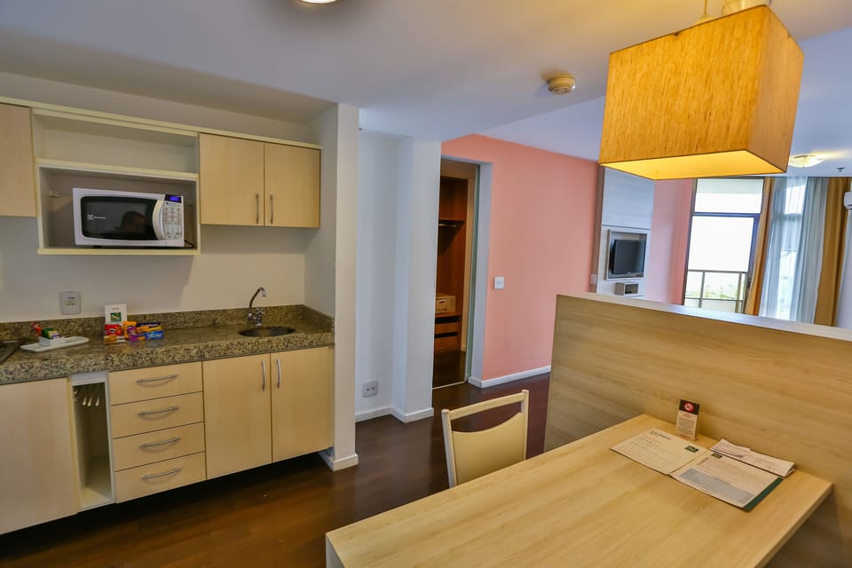 Mini-fridge, stovetop
