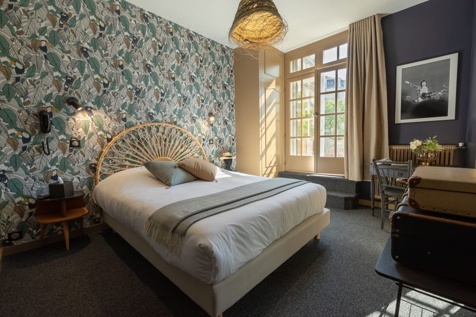 Executive Double Room, 1 Queen Bed, Terrace, City View | 1 bedroom, premium bedding, desk, laptop workspace
