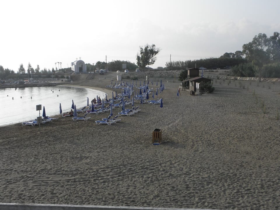 Ayia Triada beach , which is in walking distance
