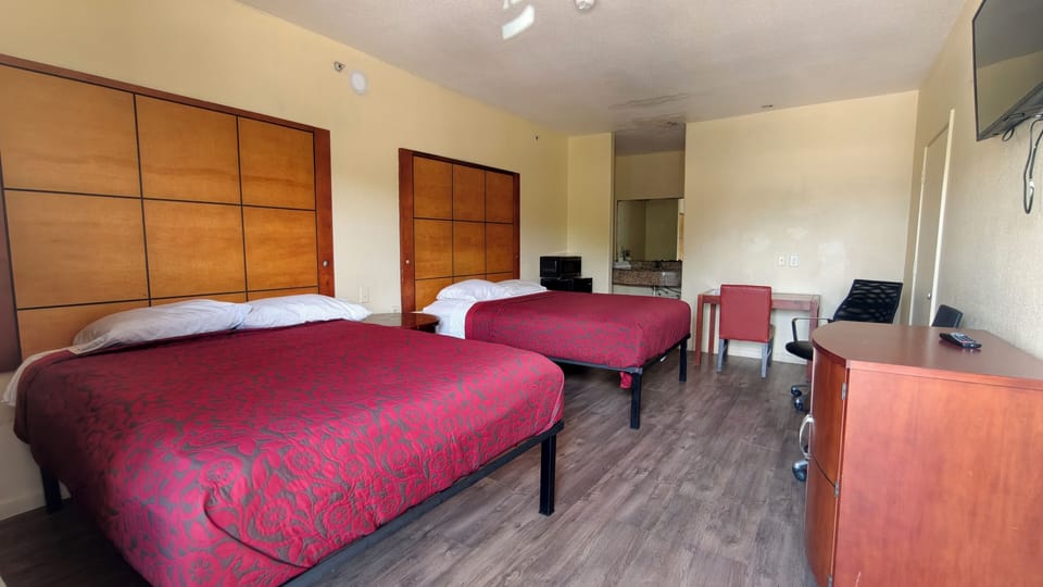 Room, 2 Queen Beds, Non Smoking | WiFi (free), alarm clocks