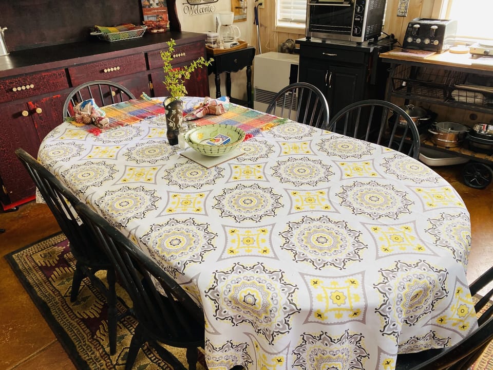 lg dining table also great for games!