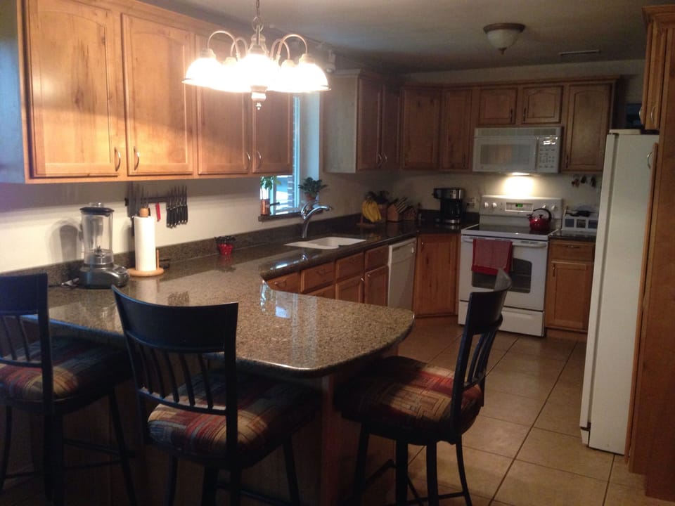 Beautiful, remodeled kitchen with plenty of room to cook your favorite meal.