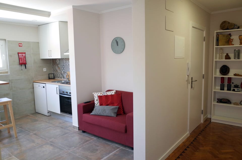 living room and kitchen