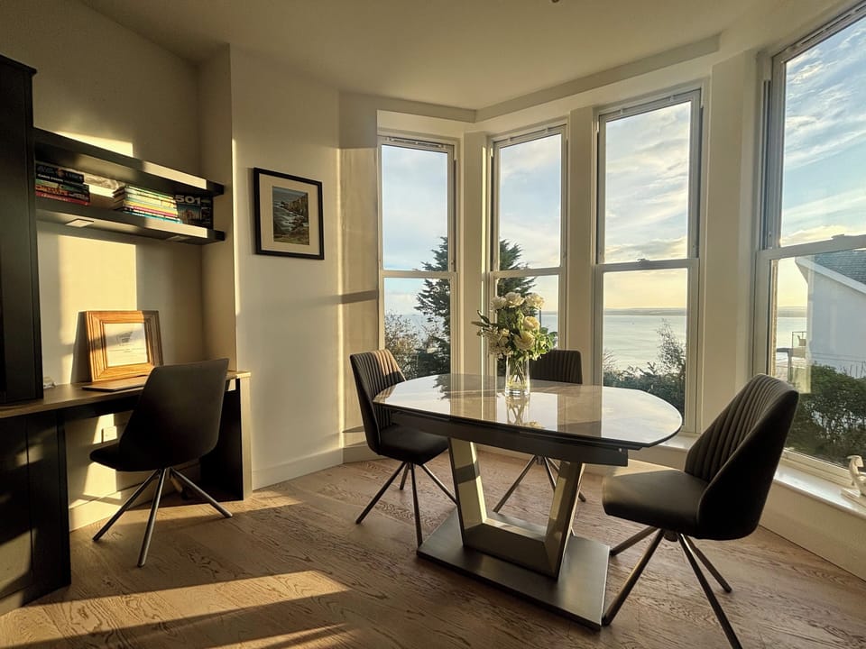 Extensive sea views from the lounge