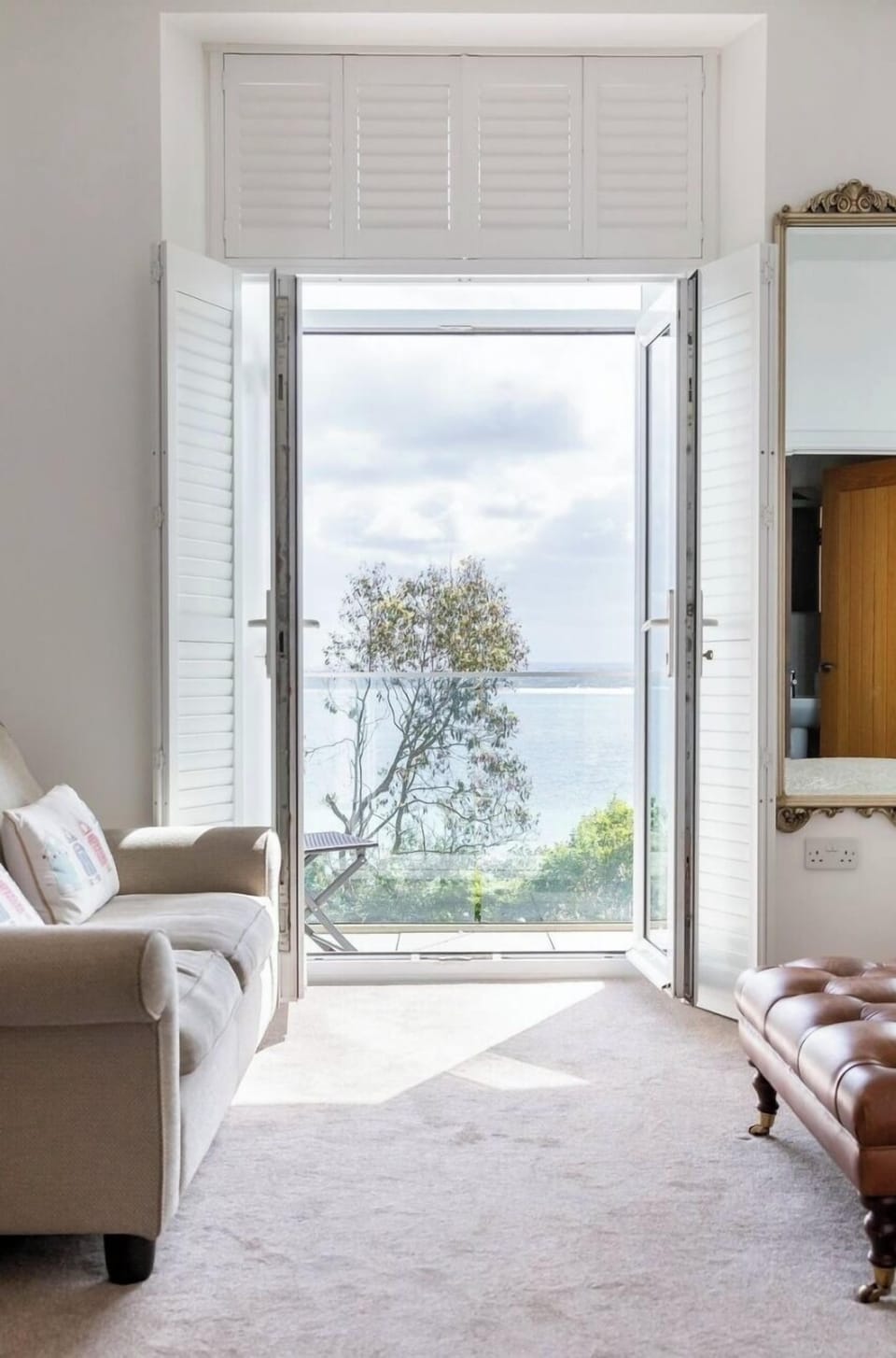 Step out onto the balcony from your master bedroom