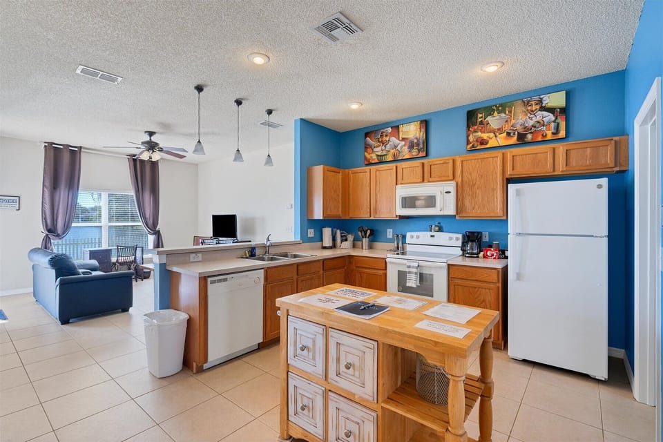 Great room and kichten area