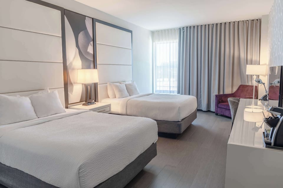 Room, 2 Queen Beds, Accessible, Non Smoking (Mobility) | Egyptian cotton sheets, premium bedding, down comforters, pillowtop beds