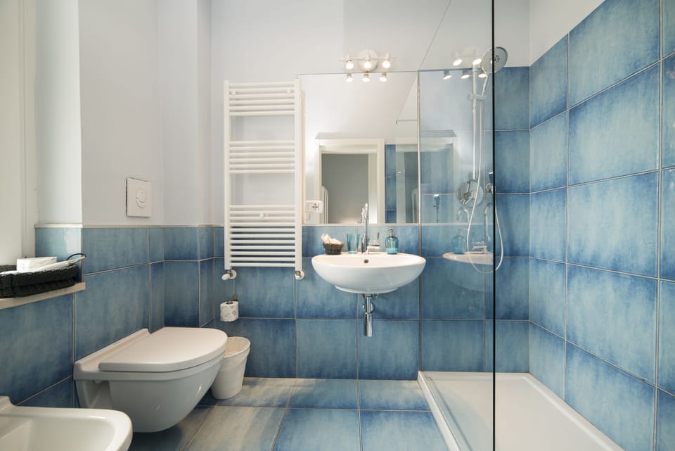 Classic Triple Room | Bathroom | Shower, rainfall showerhead, free toiletries, hair dryer