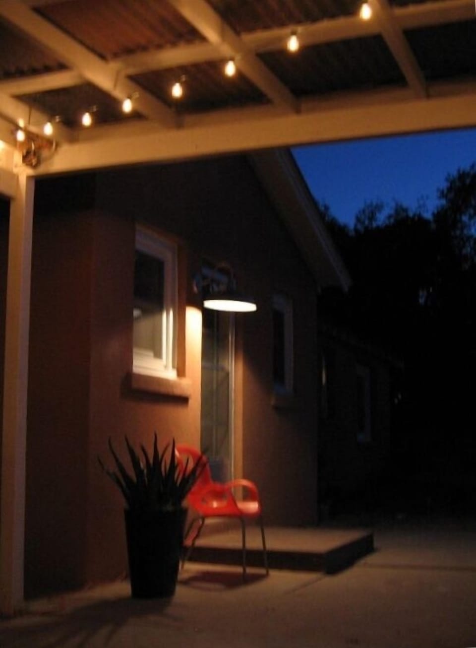 Back patio area