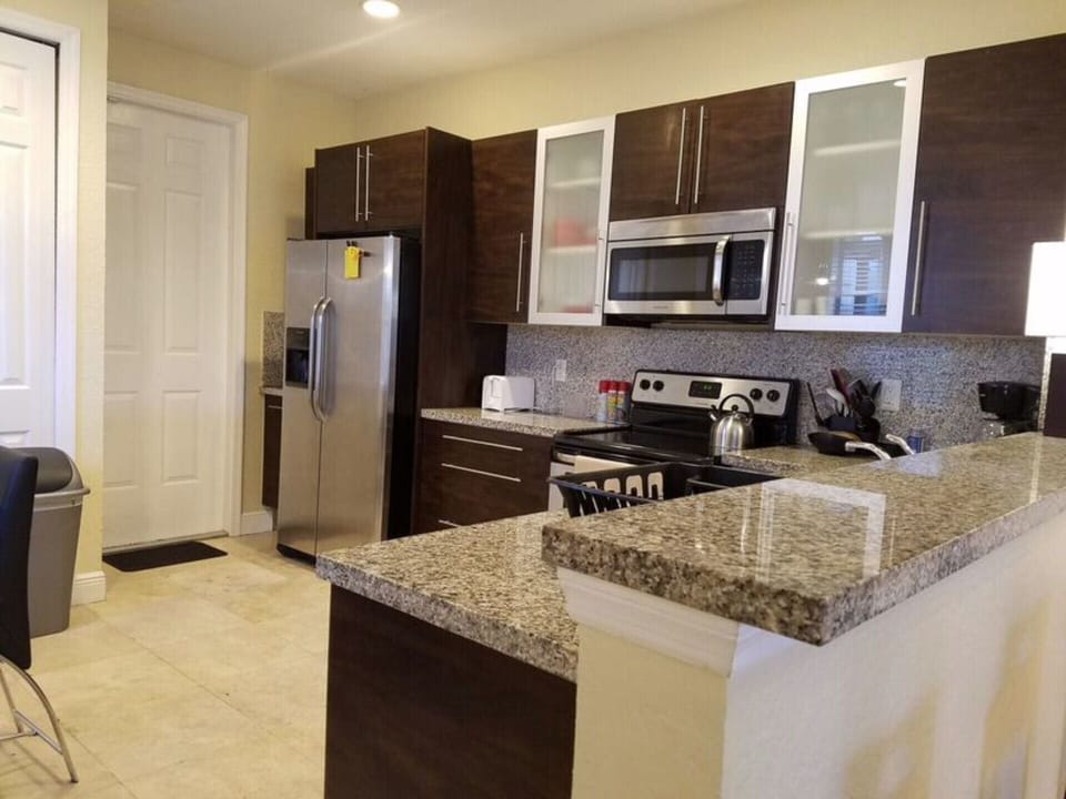 Fully stocked kitchen