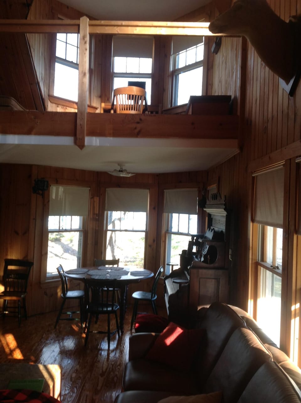 Writer's desk with view