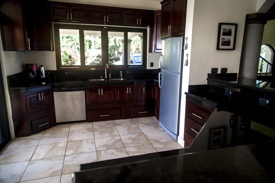 Brand new, high end appliances, cookware and dinnerware in our kitchen!