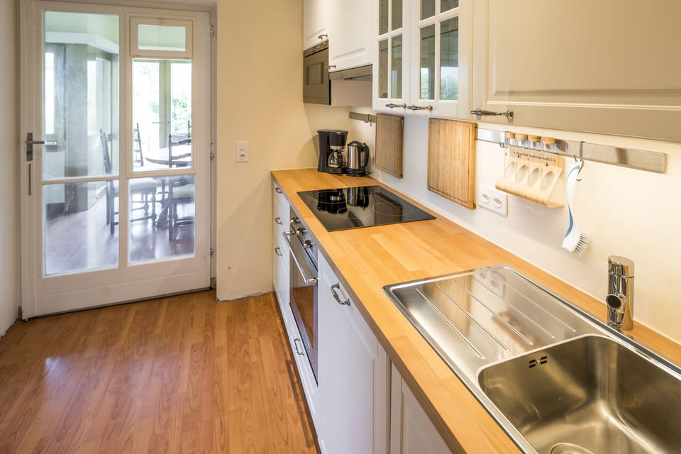 Shared fridge, microwave, highchair