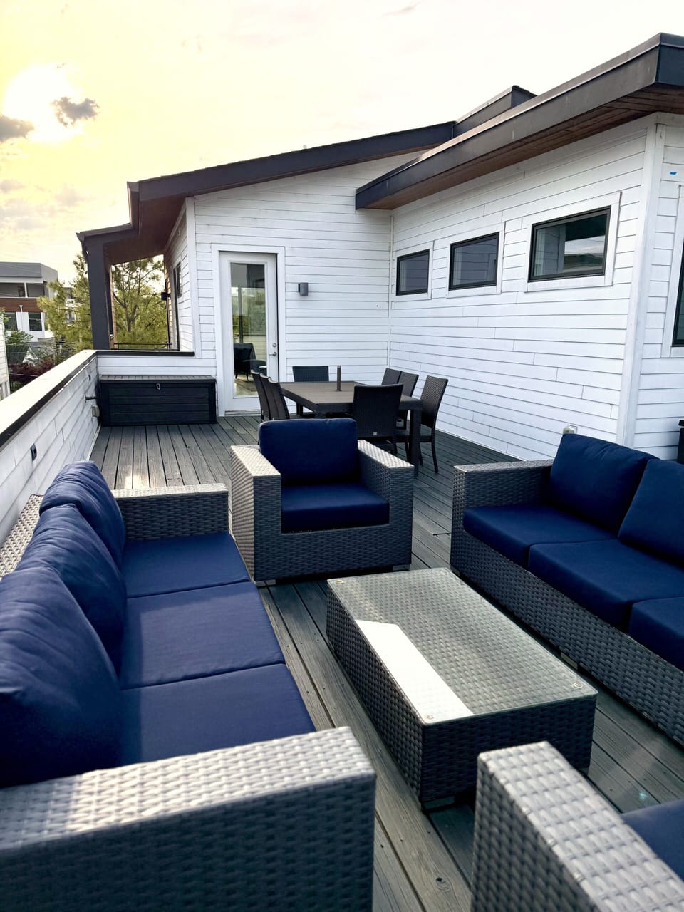 Another view of the large roof top deck
