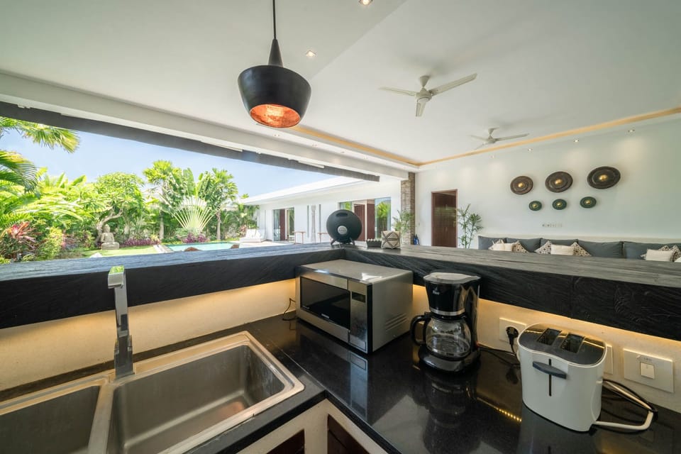 Villa, 3 Bedrooms, Private Pool | Private kitchen | Fridge, stovetop, electric kettle, cookware/dishes/utensils
