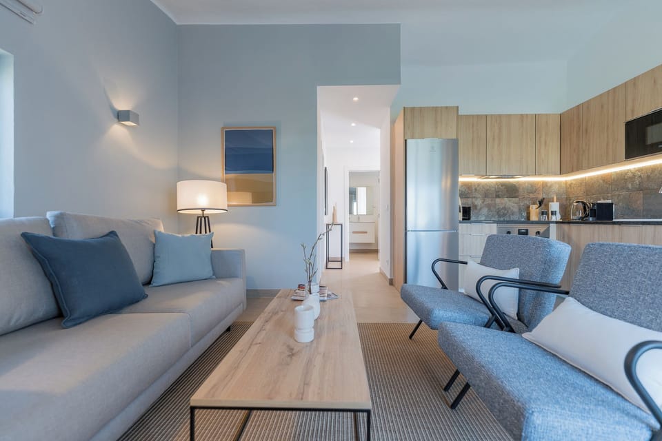 Premium Apartment, 2 Bedrooms | Living area | 25-cm TV with satellite channels