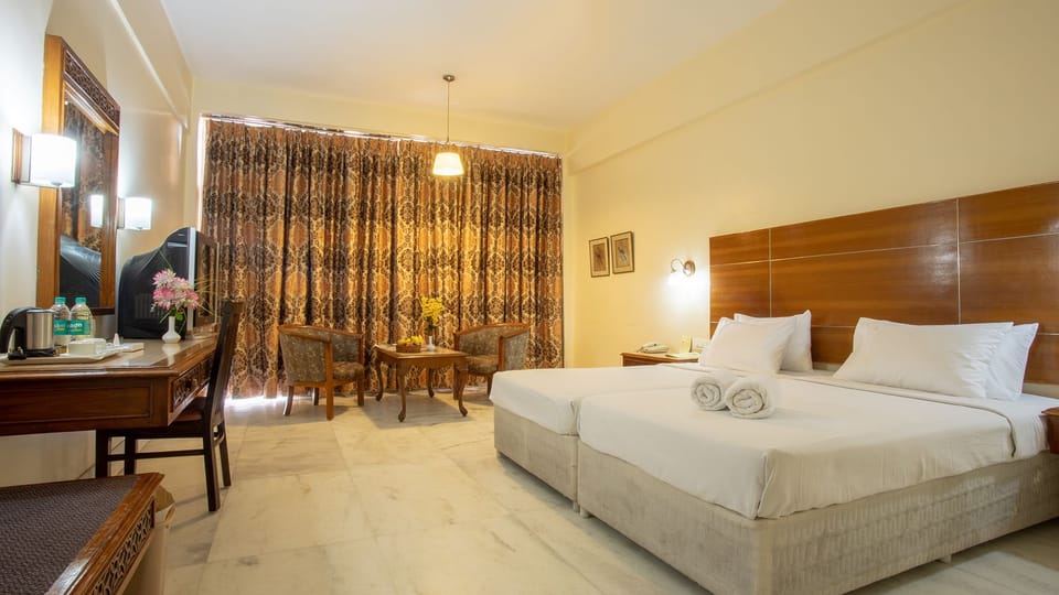 Deluxe Double Room | Egyptian cotton sheets, premium bedding, memory foam beds, desk