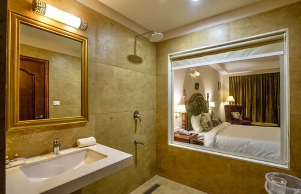 Luxury AC Room | Bathroom | Shower, free toiletries, slippers, bidet