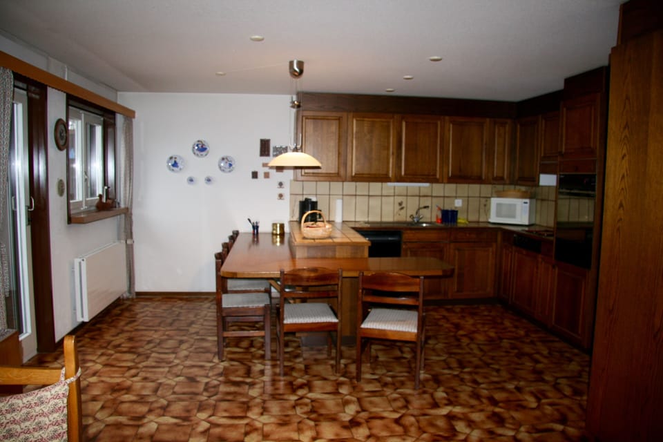 open plan kitchen