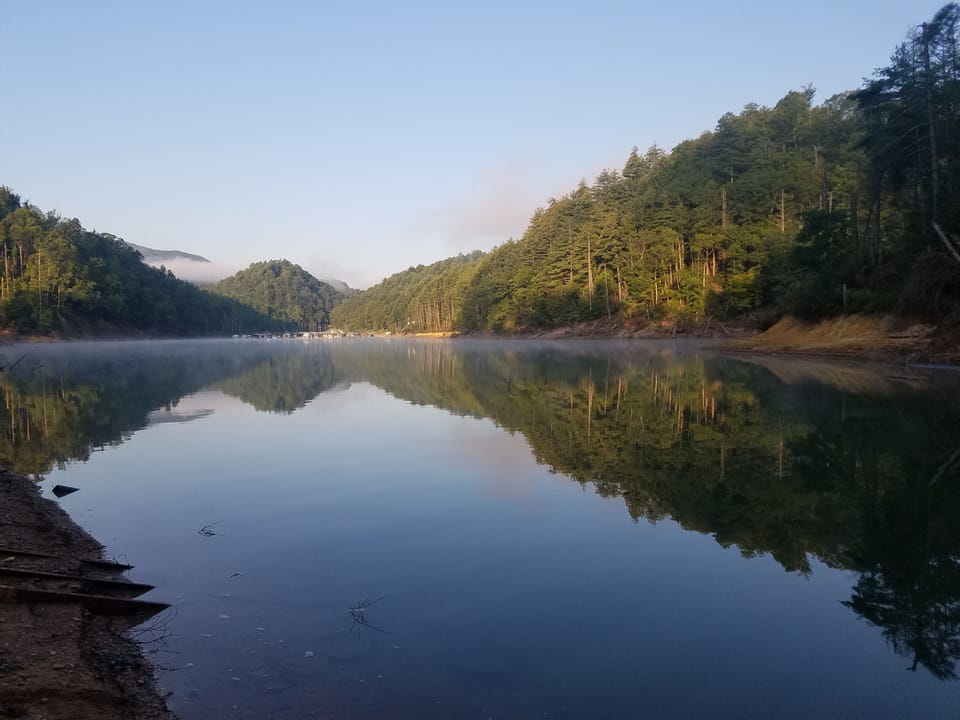Fog on the water early in the morning from your dock,  early morning kayaking? 