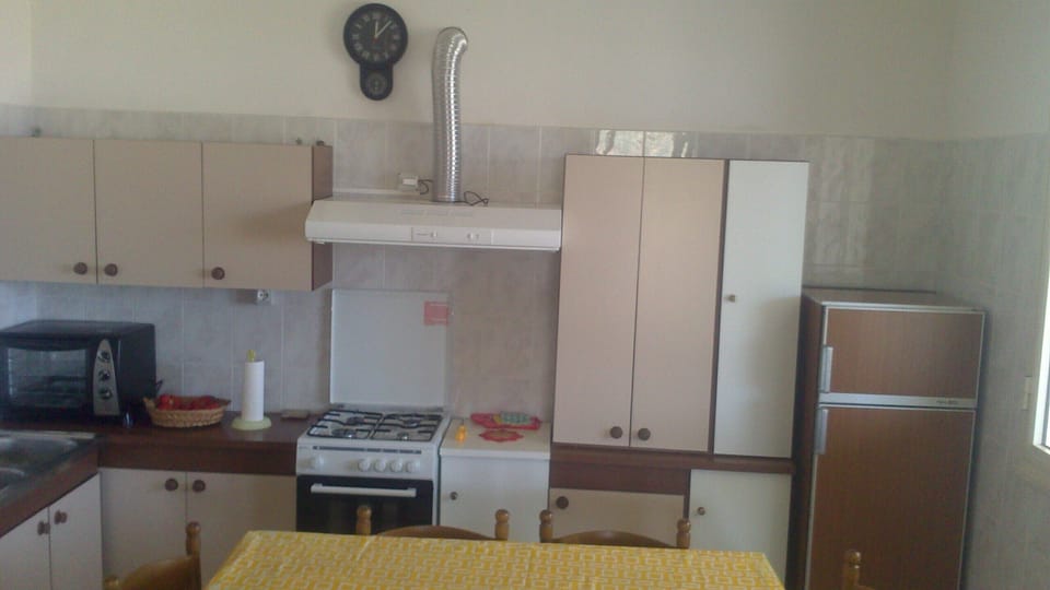 the kitchen