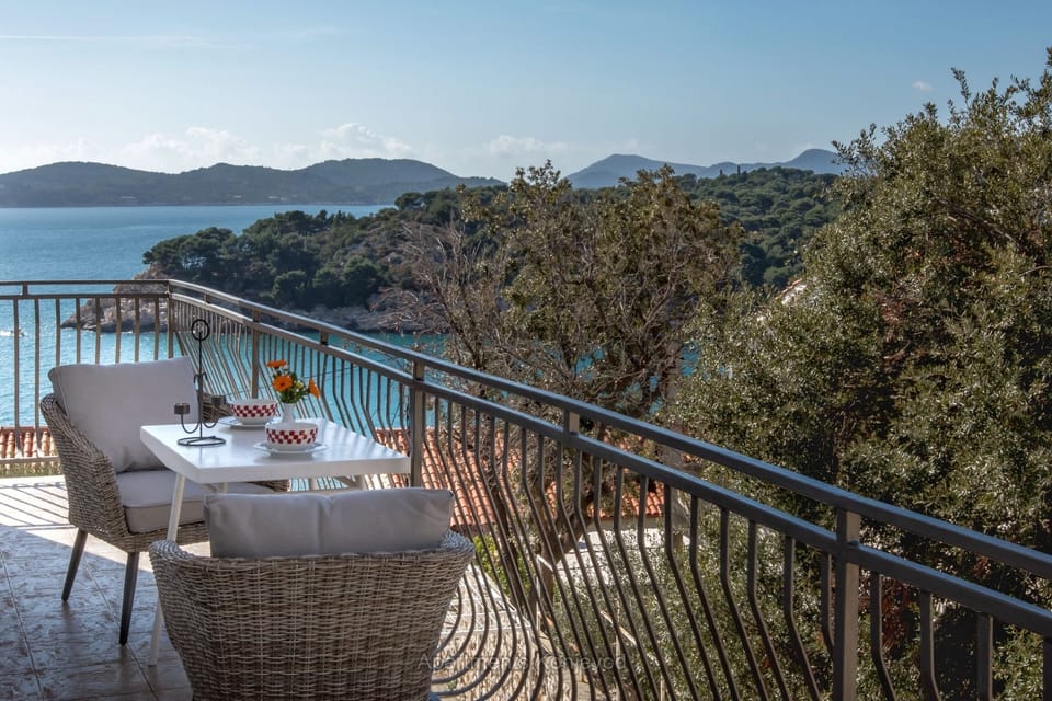 Spacious seaview balcony