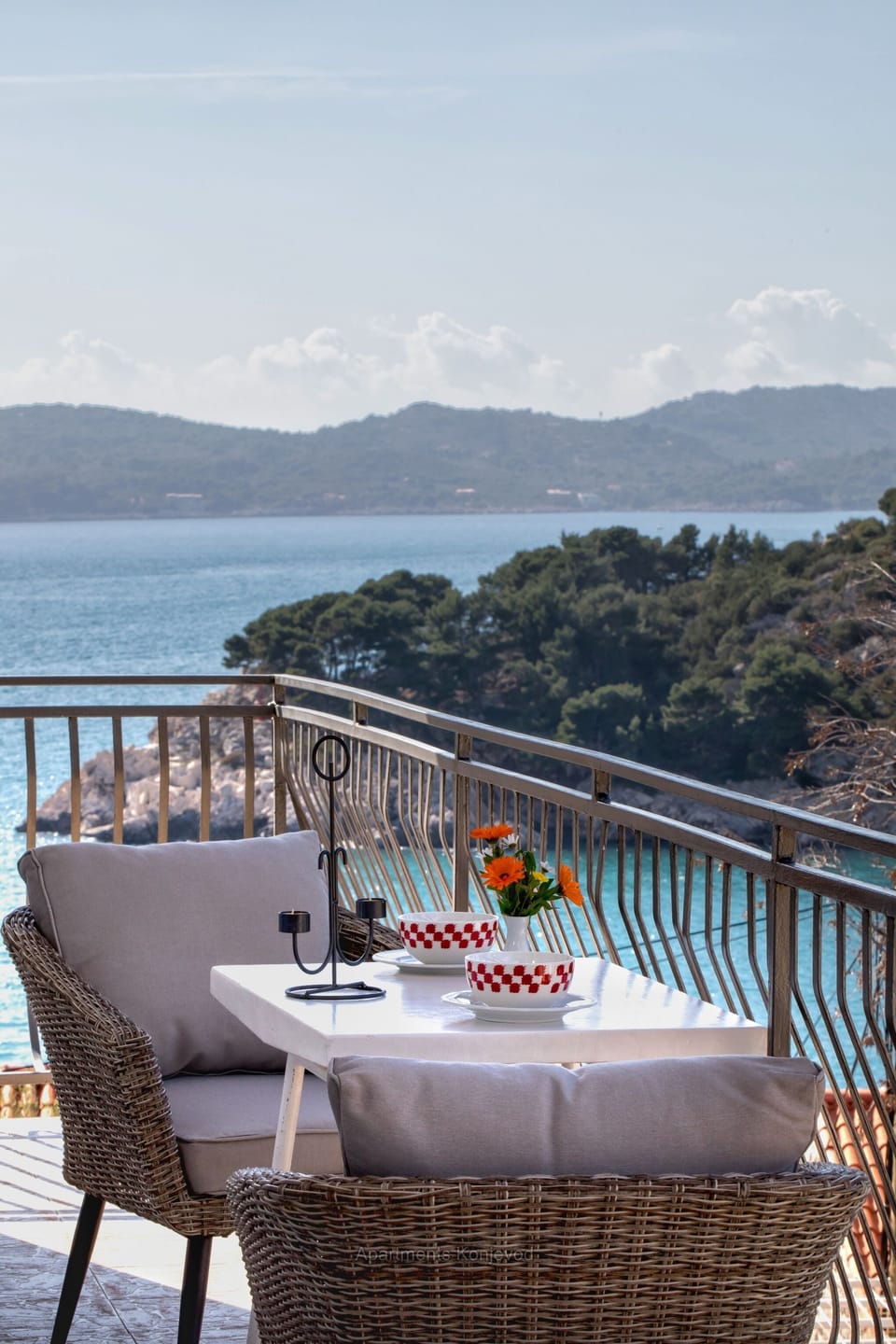 Spacious seaview balcony