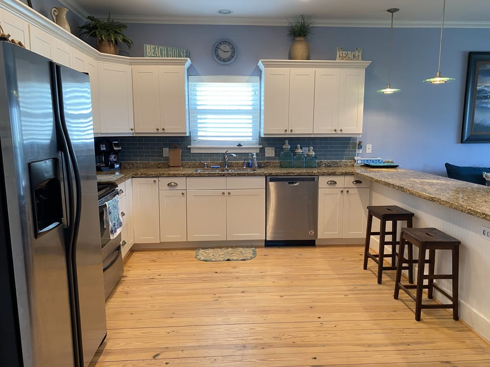 The kitchen is a chef's dream. Large for entertaining or family gatherings.