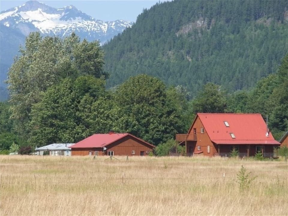 Rainbow House and the North Cascades.