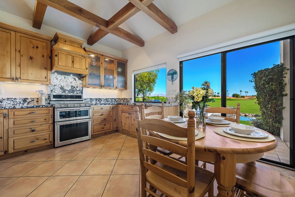 From morning coffee to evening meals enjoy golf course views right from kitchen 